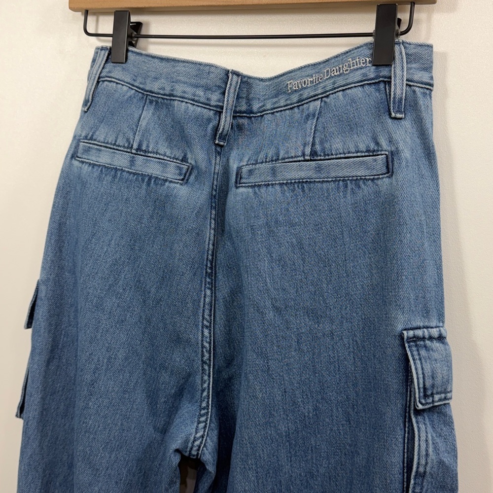 Favorite Daughter The Carly Cargo Super High Rise Wide Leg jeans size 27 - Picture 7 of 13